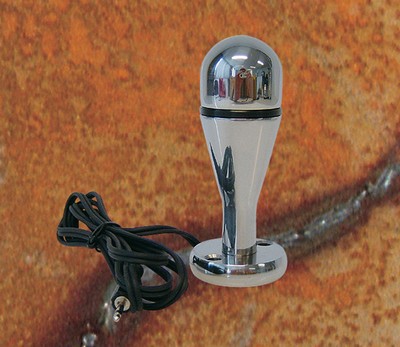 Electrosex buttplug, ballonvormig, roestvrij, diameter 35 mm